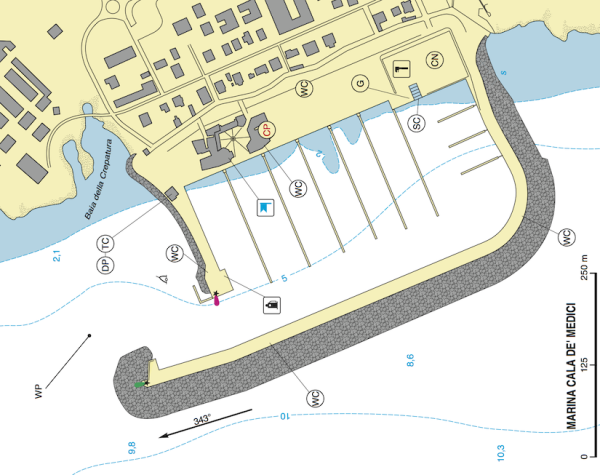 mappa marina di Salivoli