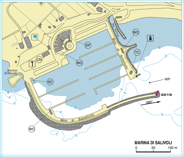 mappa marina di Salivoli