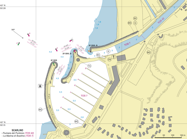 mappa marina di Salivoli